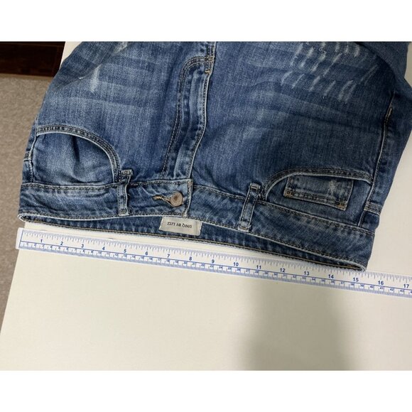 Uniq by Litz Distressed Flared Jeans Women's Size 27 - Picture 10 of 14